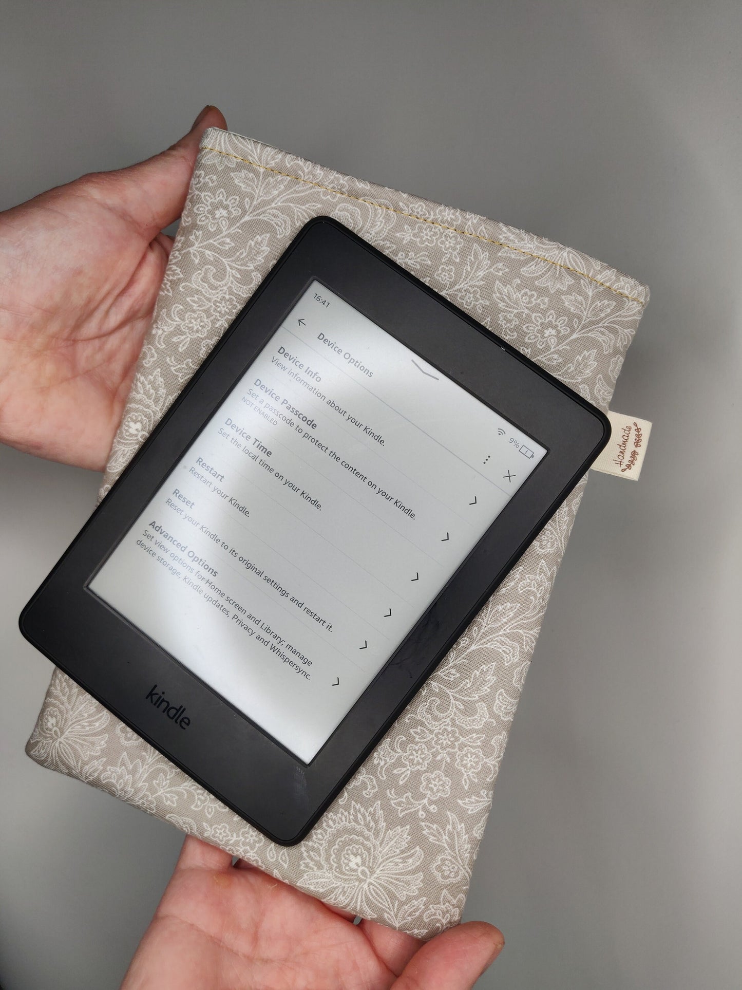 Botanical Kindle Sleeve: Floral Cotton Paperwhite Cover