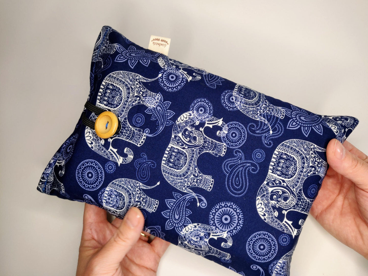 Elephant Mandala Book Sleeve & Passport Holder Set: Padded Travel Bundle