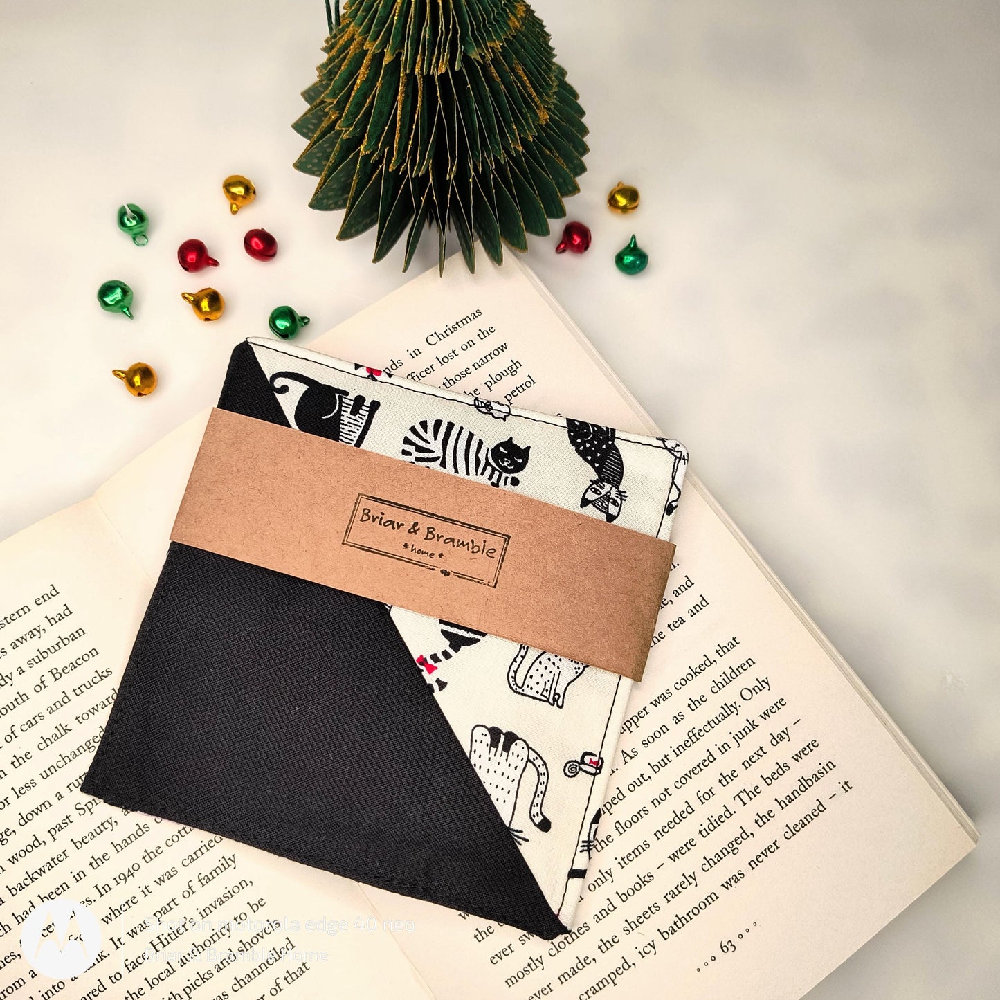 Cat Print Bookmark: Book Lover Gift