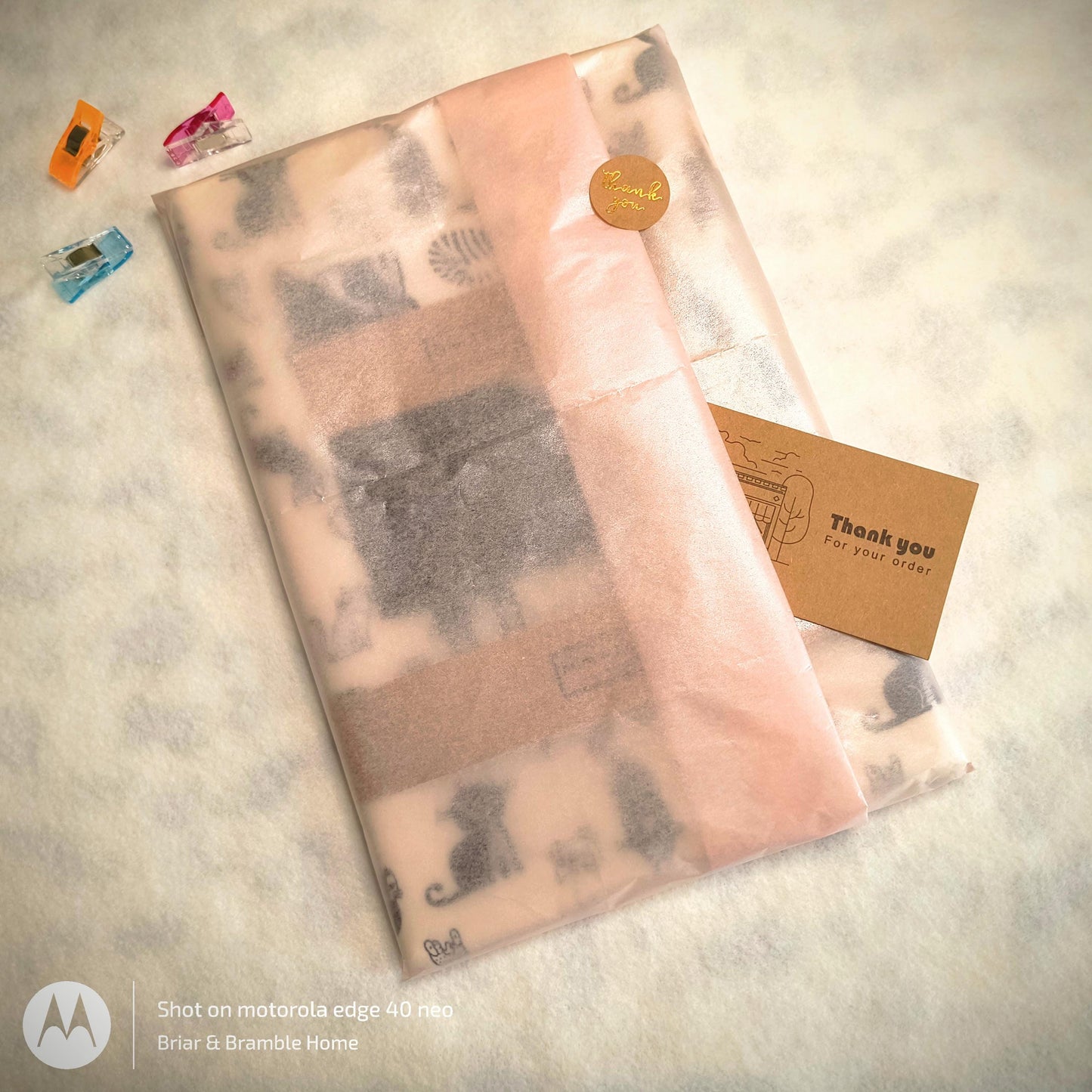 Cat Book Sleeve & Bookmark Set: Cotton Book Cosy Gift
