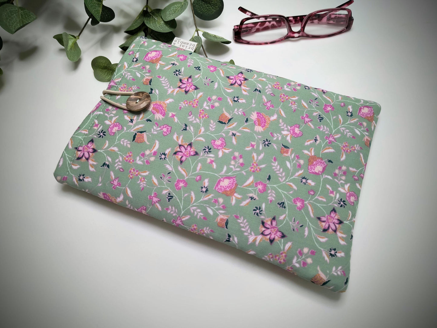 Floral Cotton Book Sleeve: Bookish Travel Companion