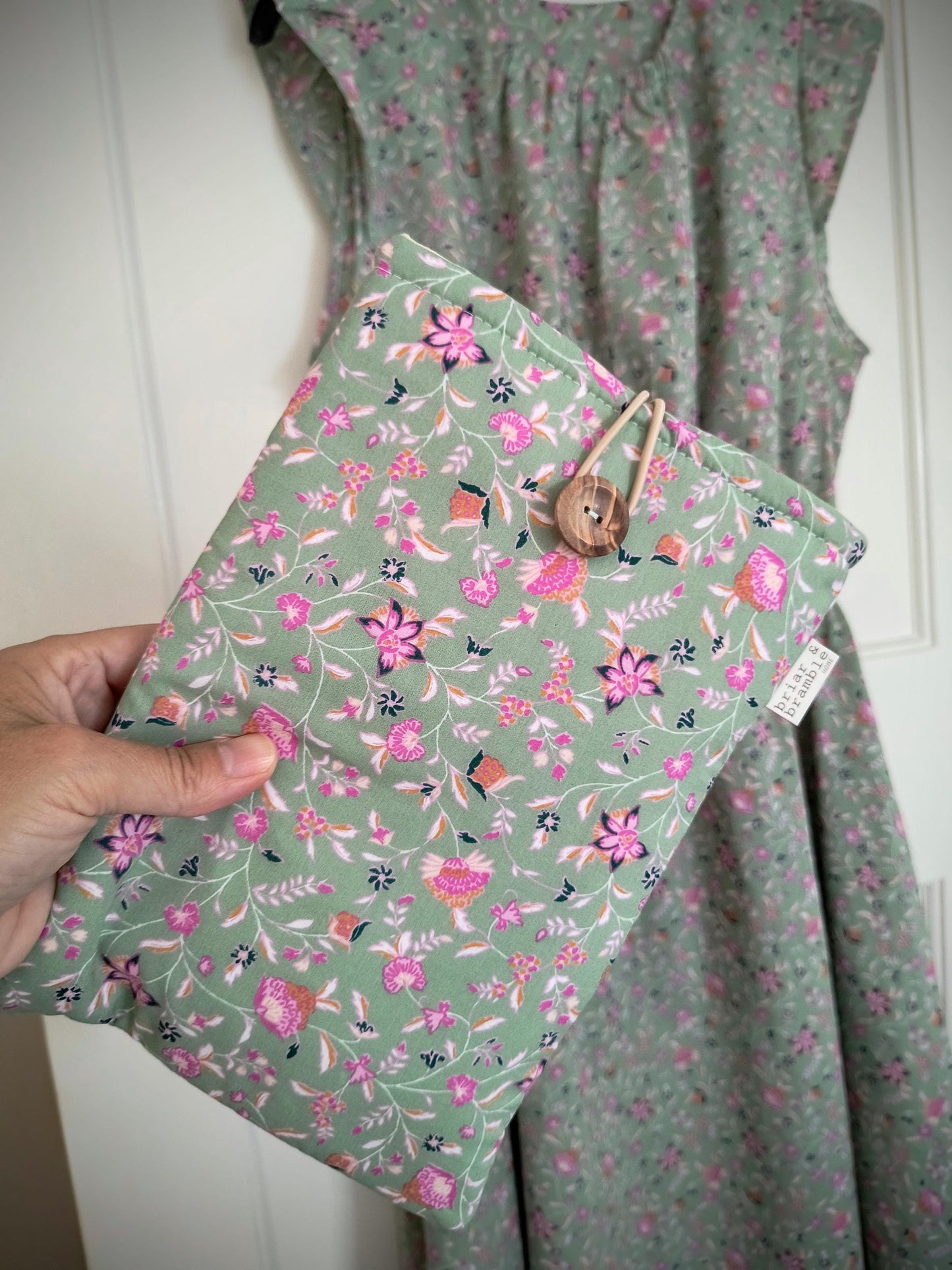 Floral Cotton Book Sleeve: Bookish Travel Companion