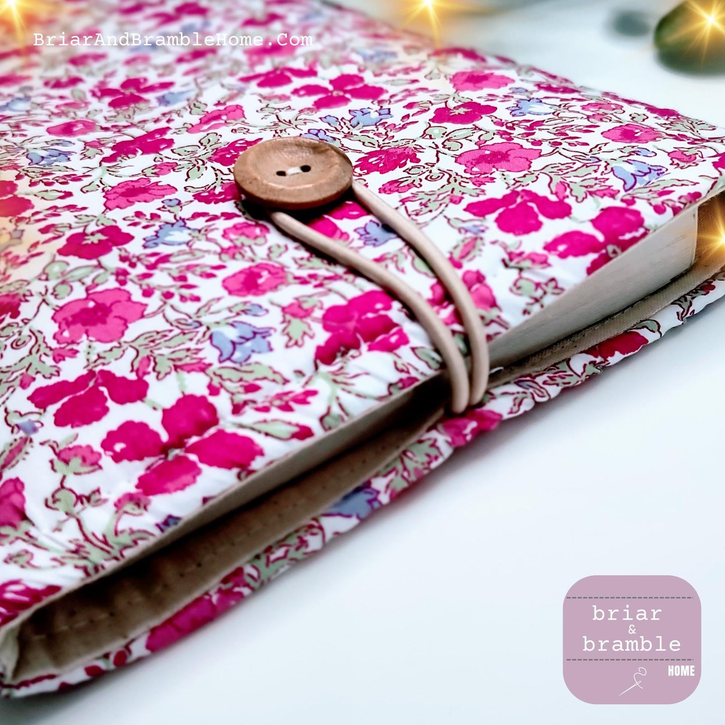 Liberty of London Book Sleeve: Pink Floral Print Reading Cover