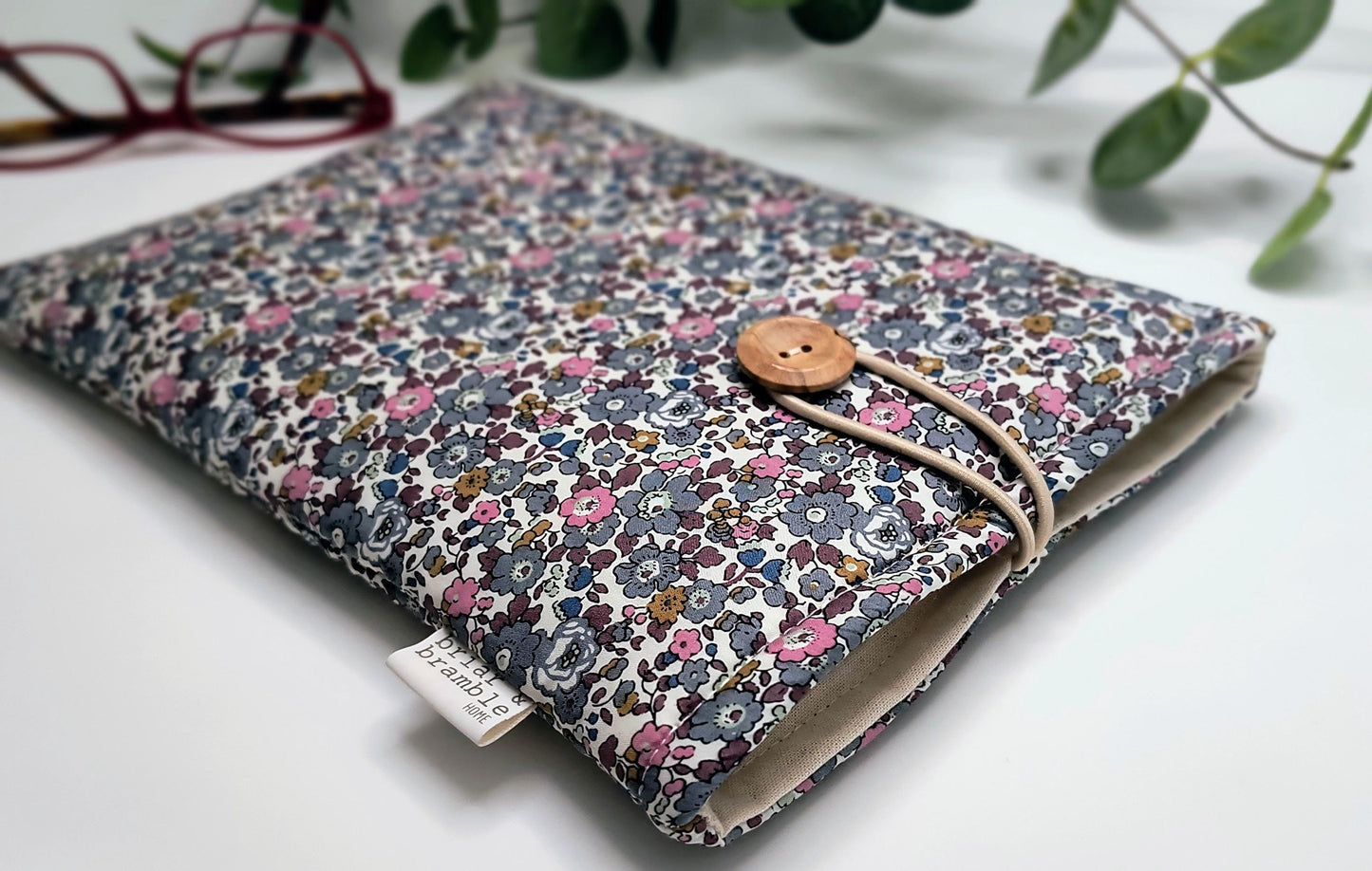 Liberty London Book Sleeve: Floral Cotton Padded Book Cover