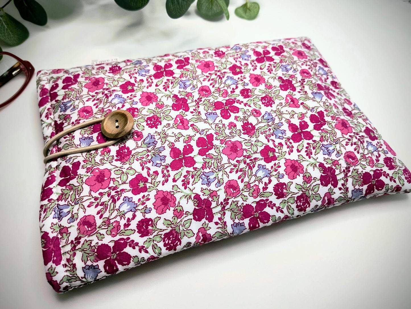 Liberty London Book Sleeve: Floral Cotton Padded Book Cover