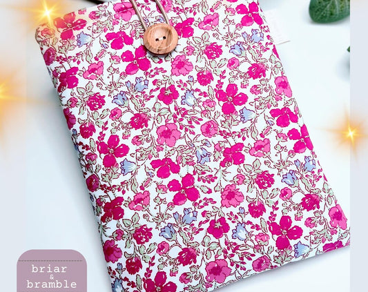 Floral Kindle Cover: LIBERTY London Tana Lawn Padded eReader Sleeve