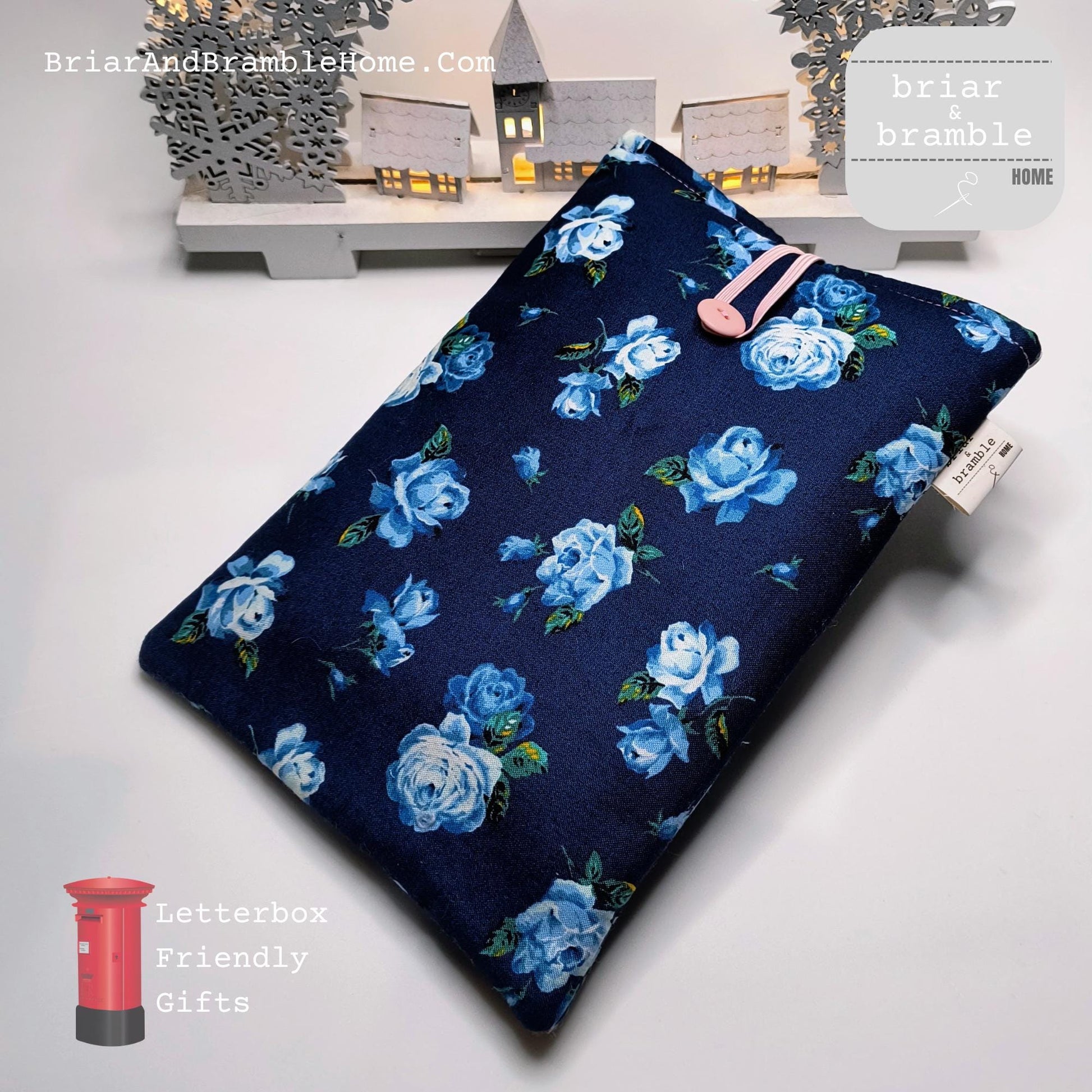 Liberty London Book Sleeve: Blue Rose Reader Snug