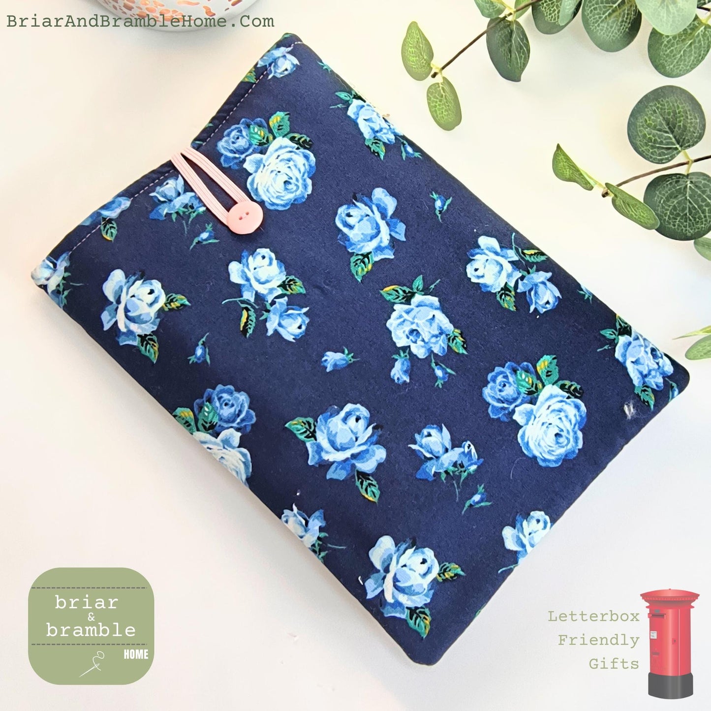 Liberty London Book Sleeve: Blue Rose Reader Snug