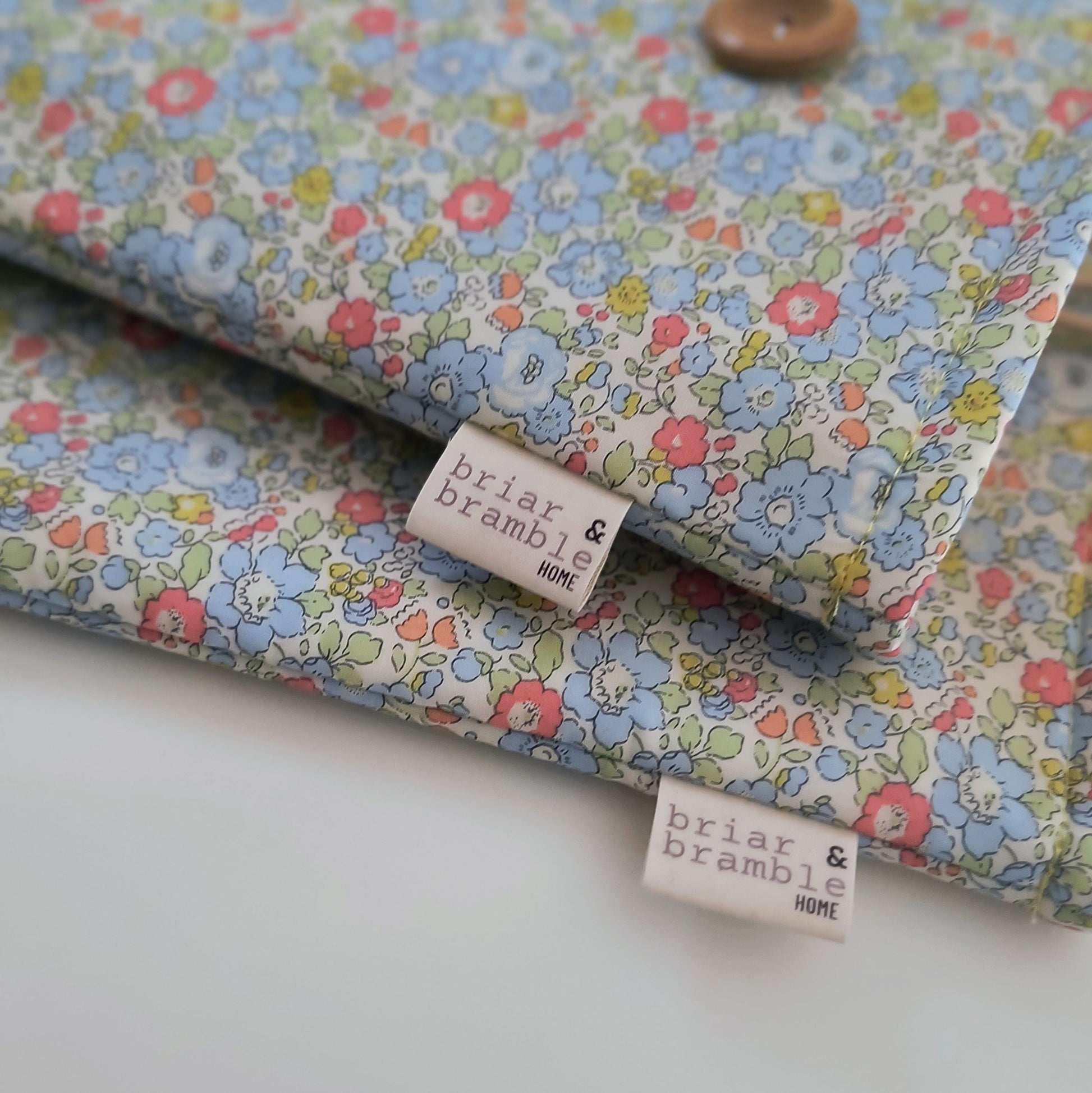 Liberty London Book Sleeve: Floral Cotton Padded Book Cover
