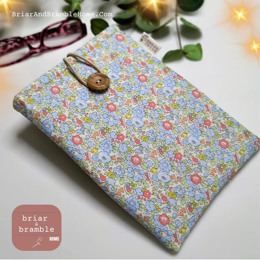 Floral Kindle Cover: LIBERTY London Tana Lawn Padded eReader Sleeve