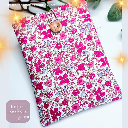 Floral Kindle Cover: LIBERTY London Tana Lawn Padded eReader Sleeve