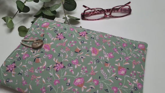 Floral Cotton Book Sleeve: Bookish Travel Companion