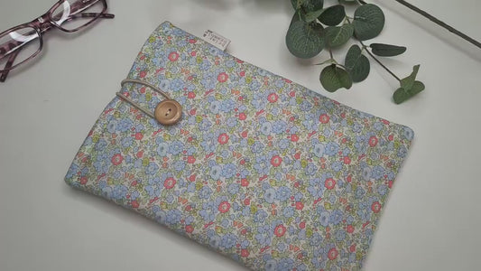 Liberty London Book Sleeve: Floral Cotton Padded Book Cover