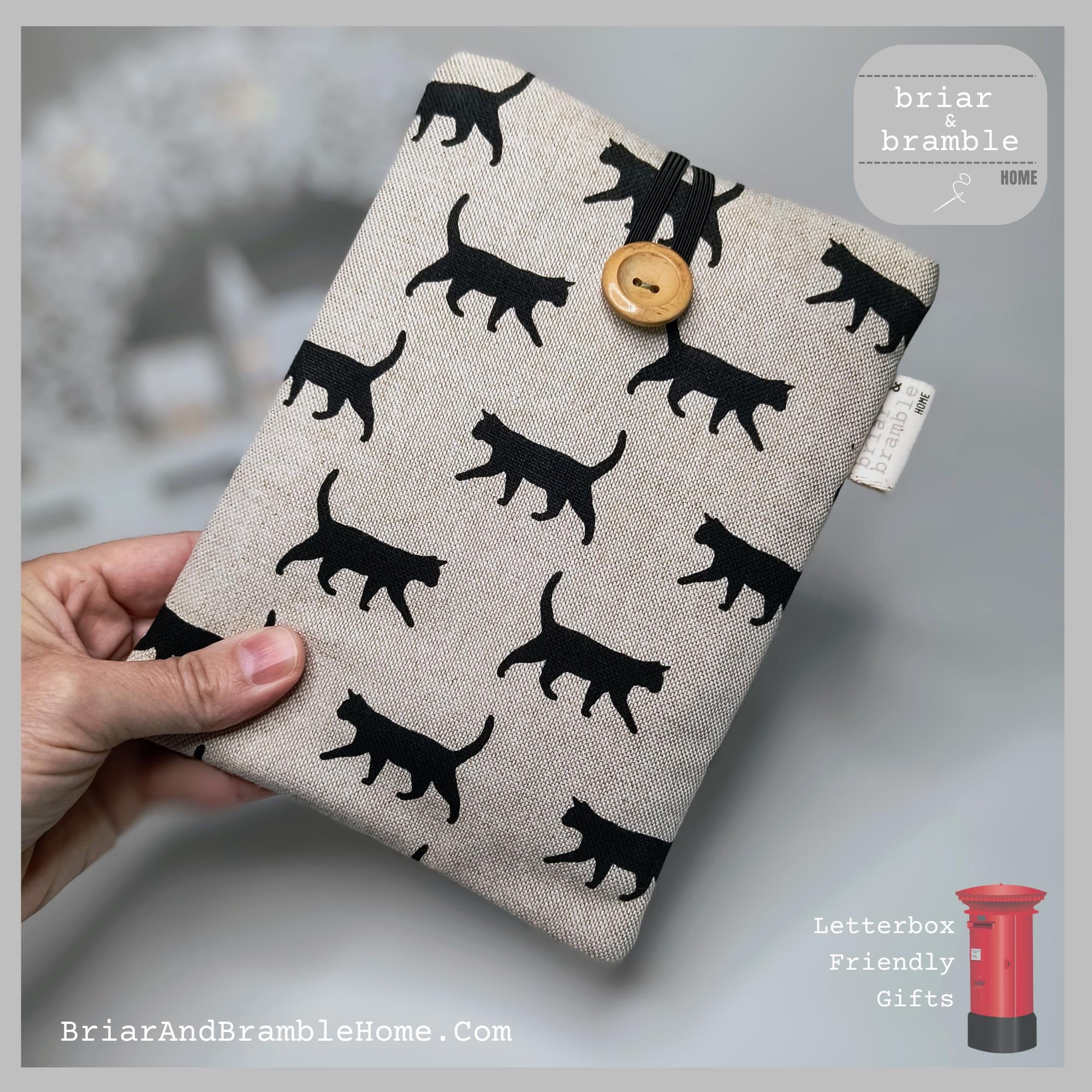 Cat Lover Kindle Sleeve: Black Silhouette eReader Cover