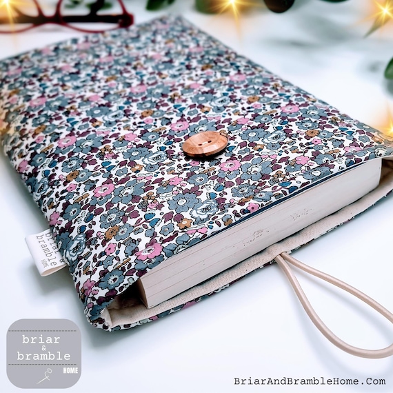 Liberty of London Book Sleeve: Grey Floral Print Reading Cover