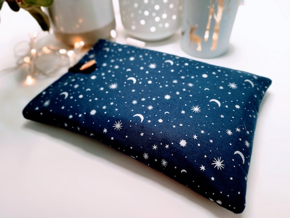 Starry Night Book Sleeve: Padded Celestial Book Pouch