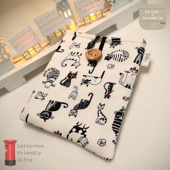 Cat Passport Holder: Handmade Cotton Travel Pouch